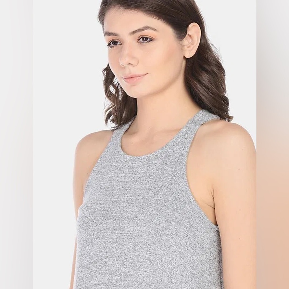 GAP Gray Softspun Knit Racerback Dress - Picture 5 of 10